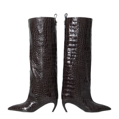 MAYFEYR - The Attico - Lea Dark Brown Boots - 261WSH00879155PR204
