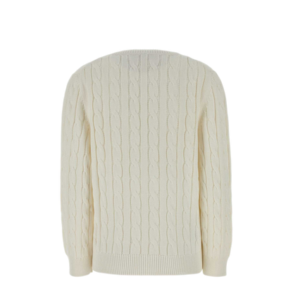 MAYFEYR - Prada - White Cotton Sweater - P24D3MSOOO19VLF0009