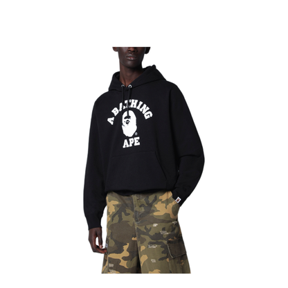 MAYFEYR - BAPE - Black Hoodie With Logo Print - 001PPM301003MCOBLK