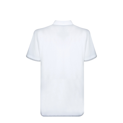Short Sleeve Polo Piqué Fabric Classic Collar with Three-Button Placket