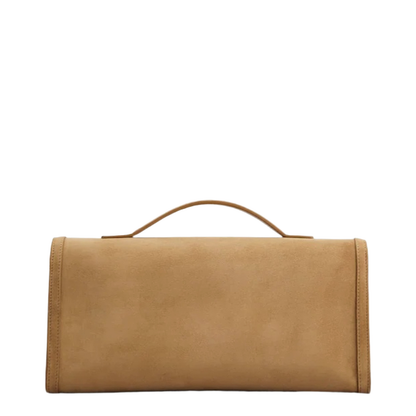 Suede Leather Clutch Bag