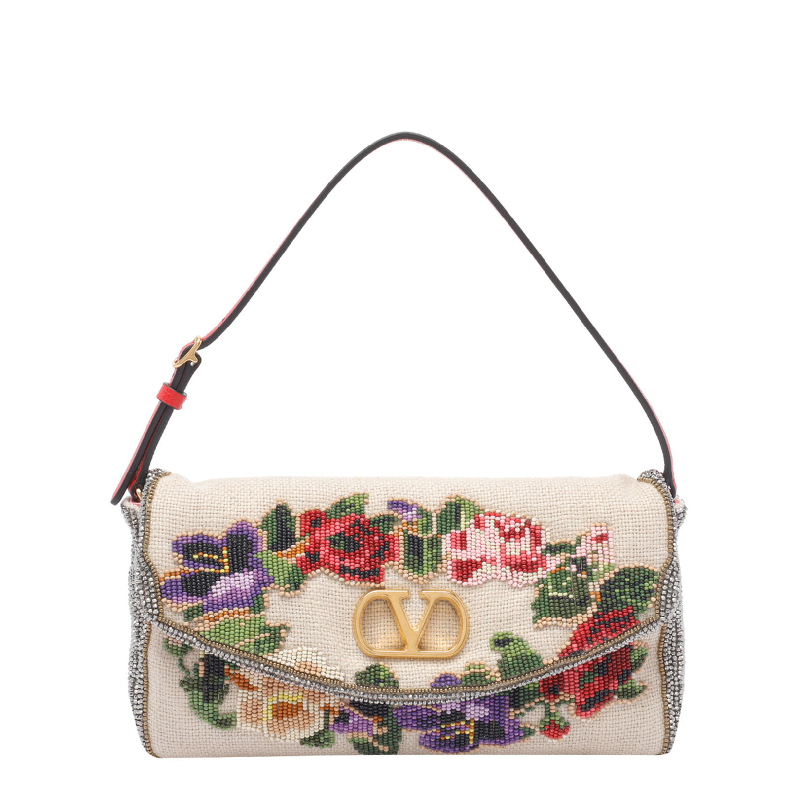 Small Vain Soft Shoulder Bag Embroidered