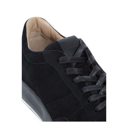 Black Lace-Up Fastening Shoes