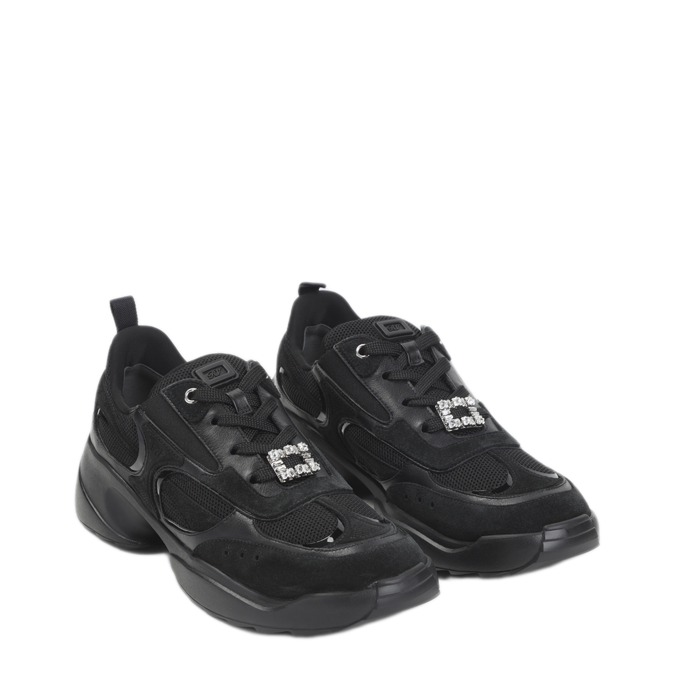 MAYFEYR - Roger Vivier - Run Mini Strass Lace-Up - RVW75645570VN8B999