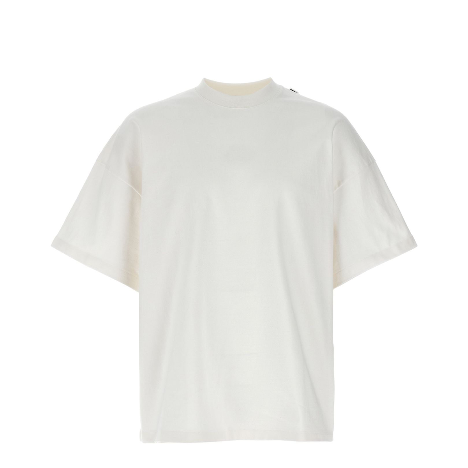 Ivory Cotton Crewneck T-Shirt