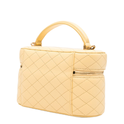 GABY Vanity in Lambskin in Yellow