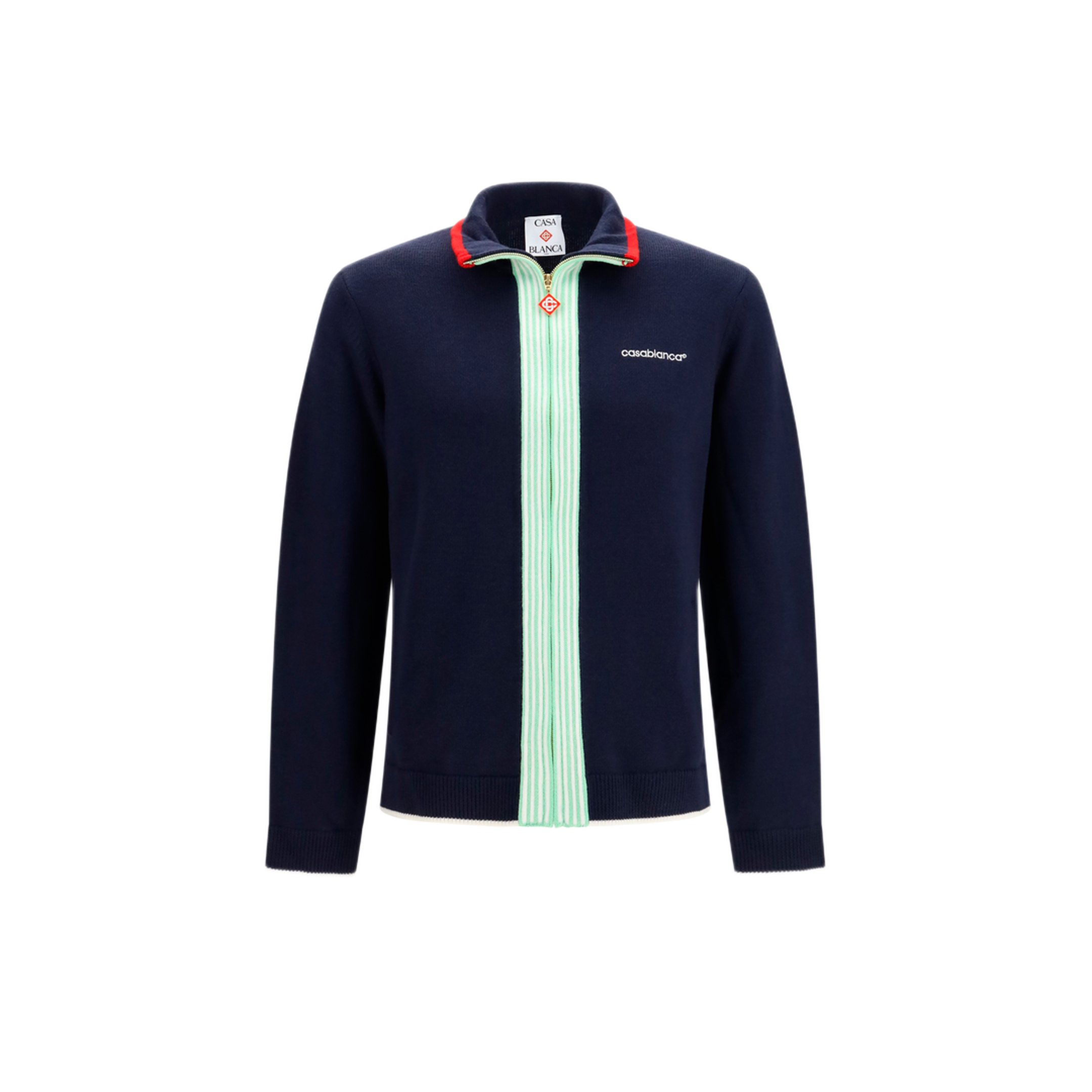 MAYFEYR - Casablanca - Merino Wool Sports Jacket - MPF26KW84501NAVY