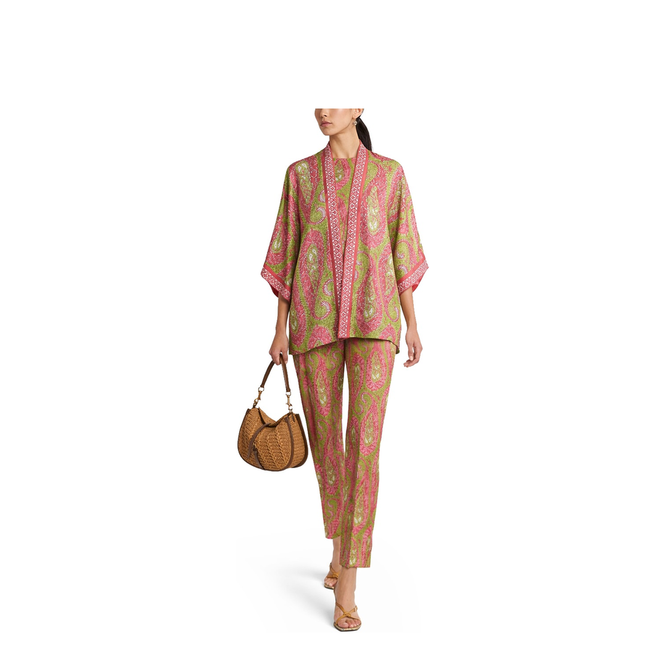 Paisley Foliage Pattern Top