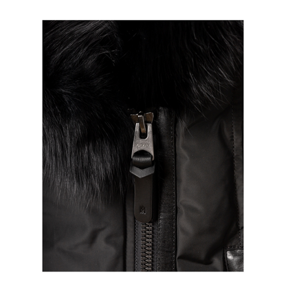 Black Polyester Down Jacket