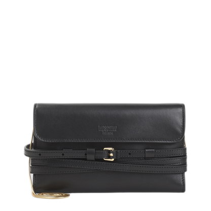 MAYFEYR - Moschino - Black Leather Clutch - MC5600PP0POA1000