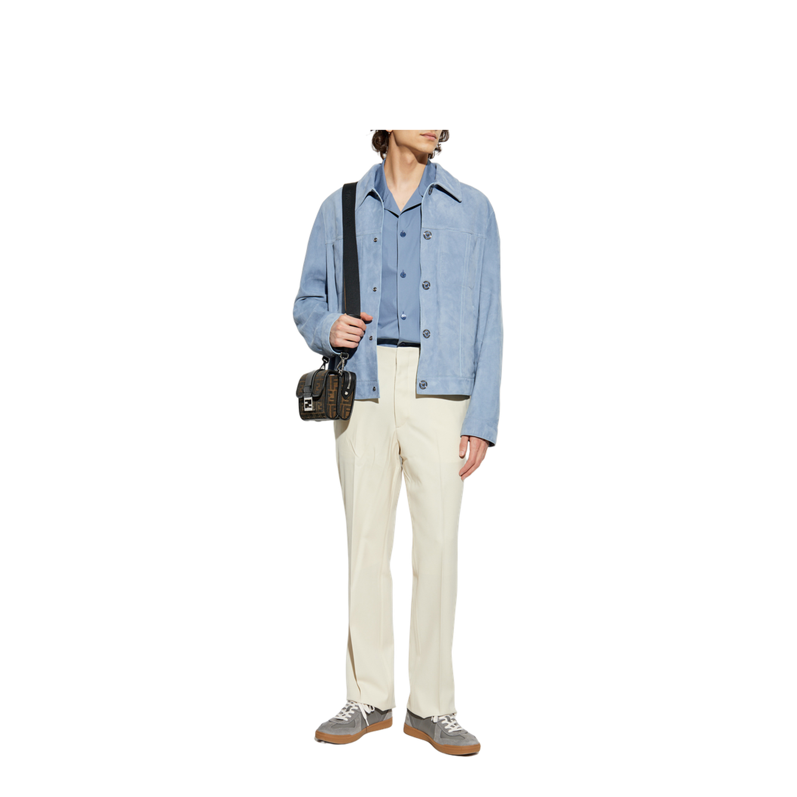 Color Block Pattern Short Sleeve Shirt