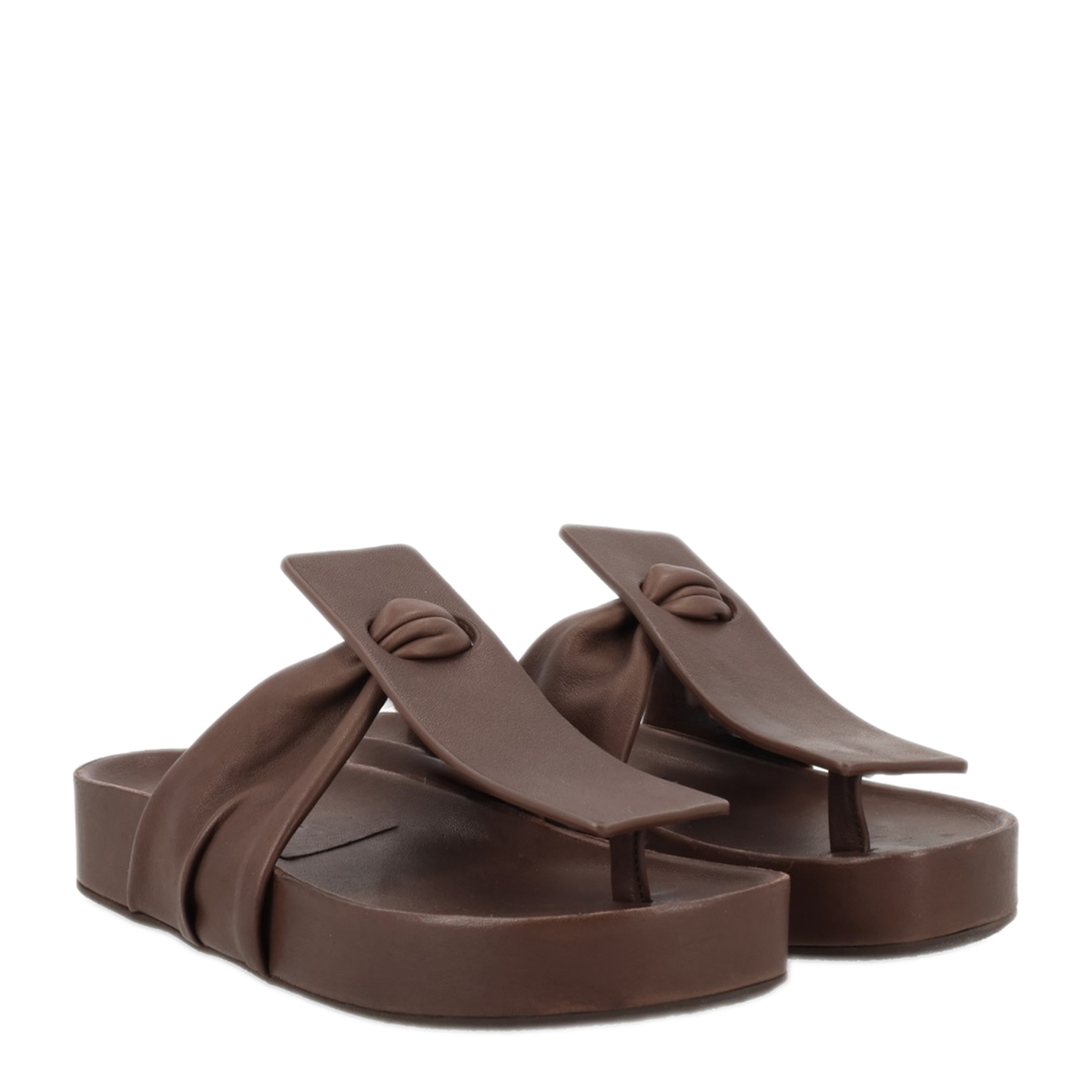 MAYFEYR - Uma Wang - Leather Thong Sandals - US9077UW690