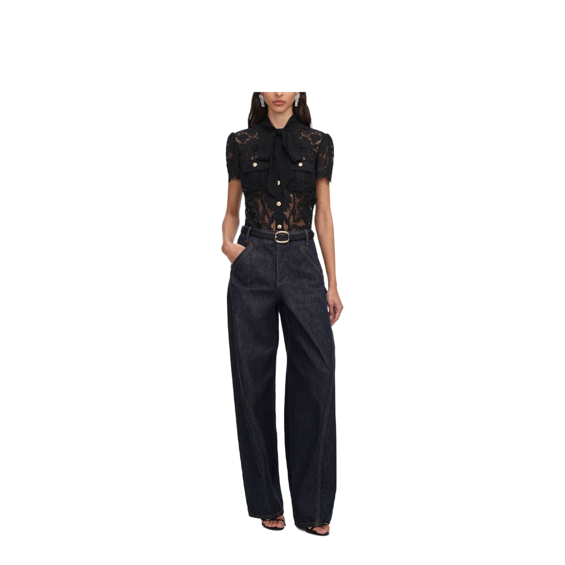 MAYFEYR - Self Portrait - Top Black - PF26-111T-BBLACK