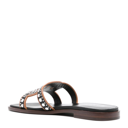 Black Leather Sandals