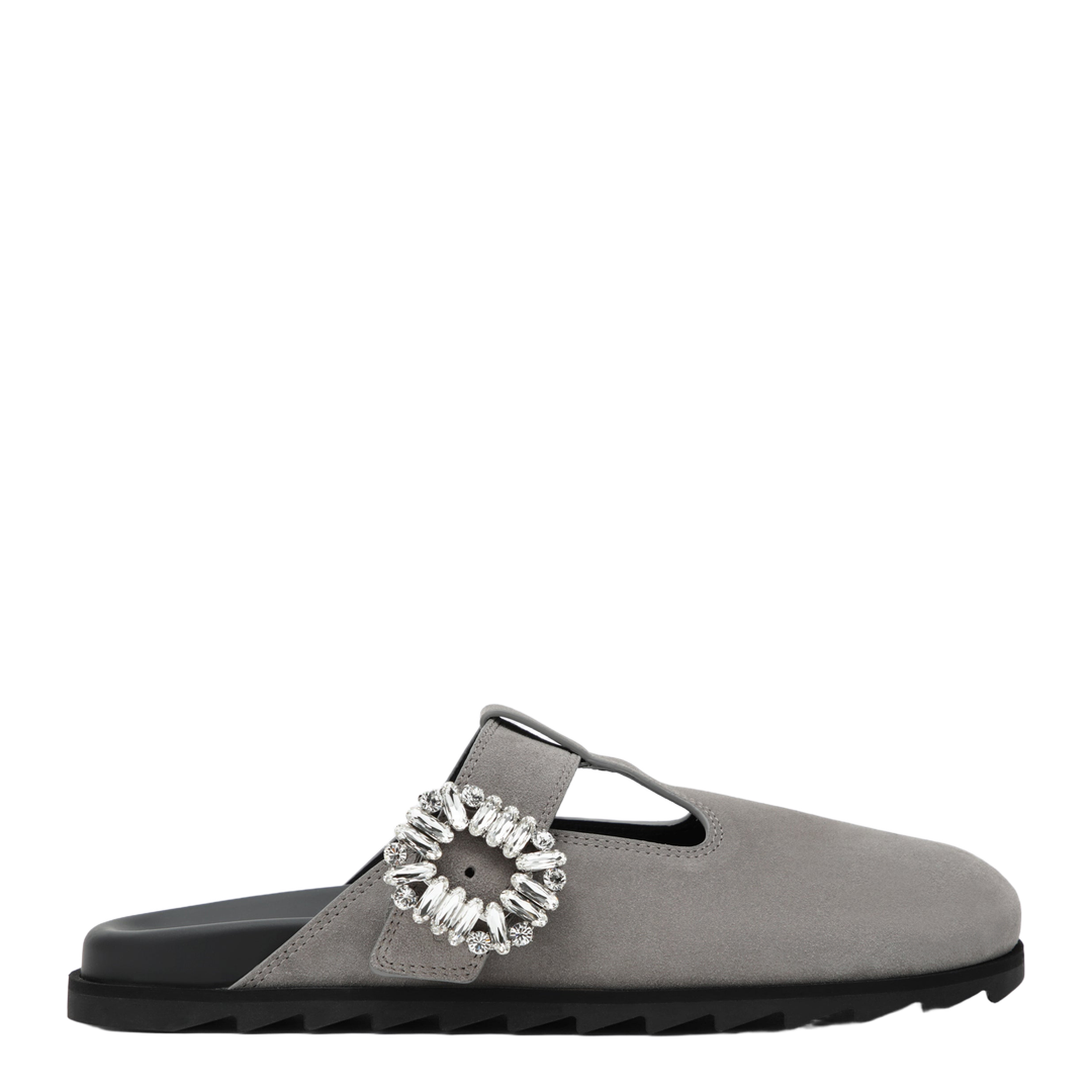 MAYFEYR - Roger Vivier - Slidy Viv Mules In Suede Clay-Coloured - RVW62542100J9EB213