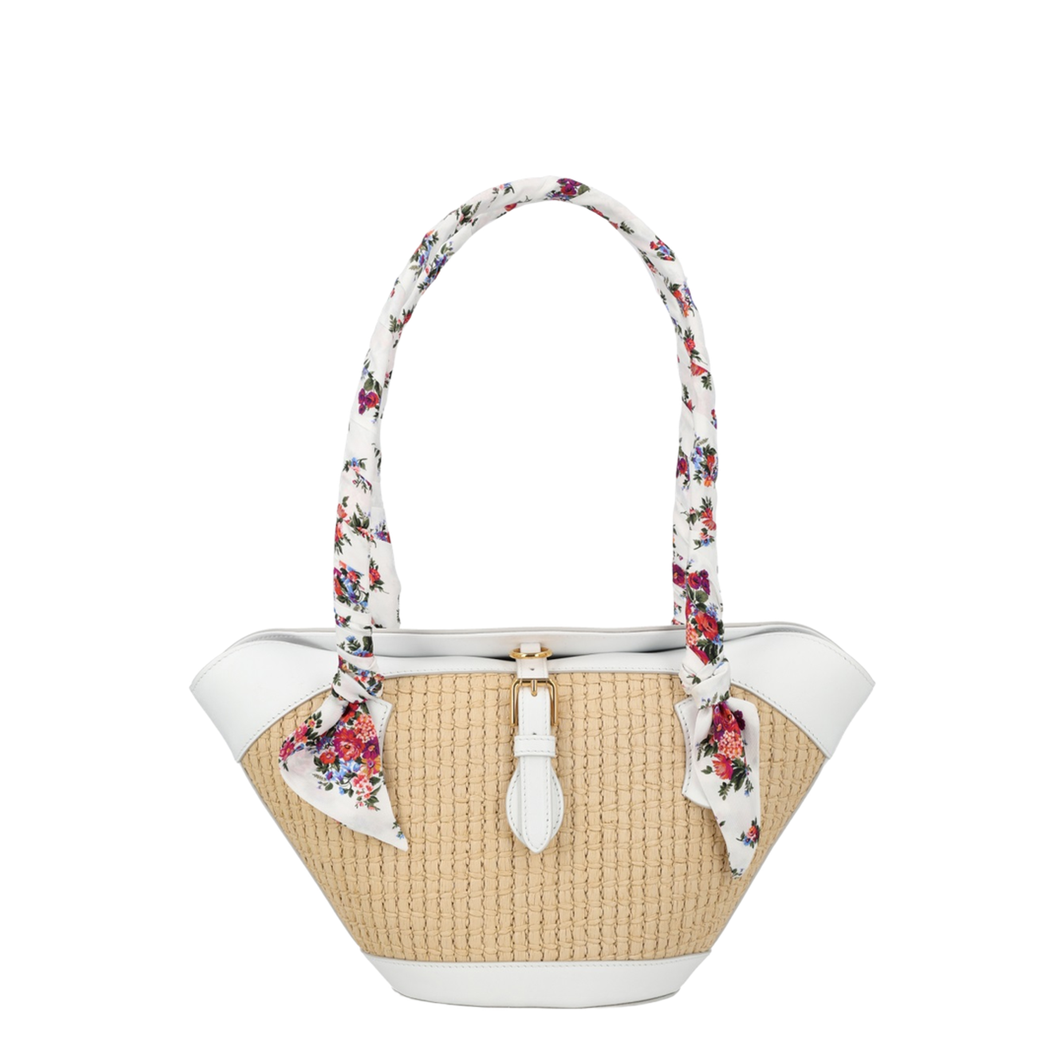 Capri Coffa Bag in Raffia Multicolor