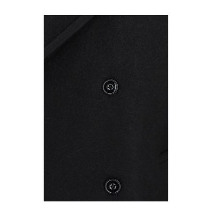 MAYFEYR - Lemaire - Short Double Breasted Wool Alpaca Coat - CO1169LF1700BK999