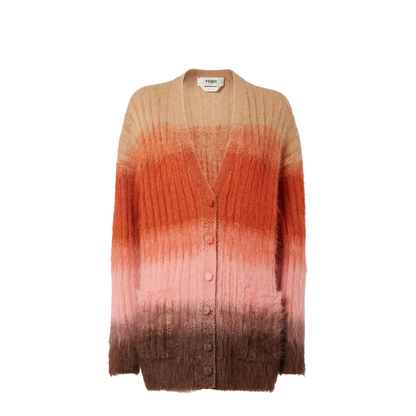 MAYFEYR - Fendi - Gradient Mohair And Wool Oversized Cardigan - FZE540AYLT