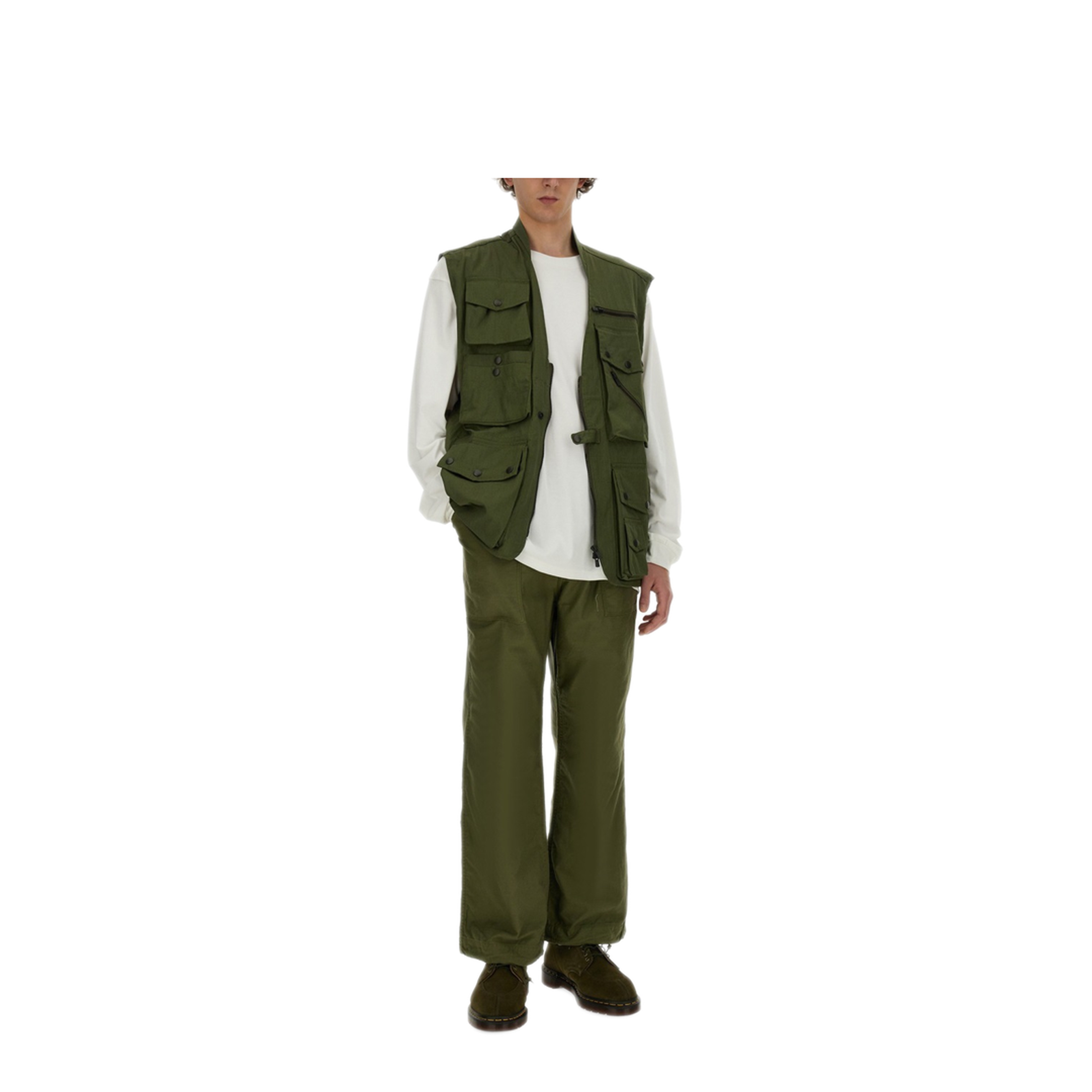 MAYFEYR - Needles - Vest With Pockets - OT091AOLIVE