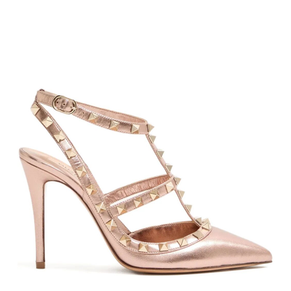 MAYFEYR - Valentino - Rockstud Laminated Nappa Leather Pumps 100 - WS0393QKH