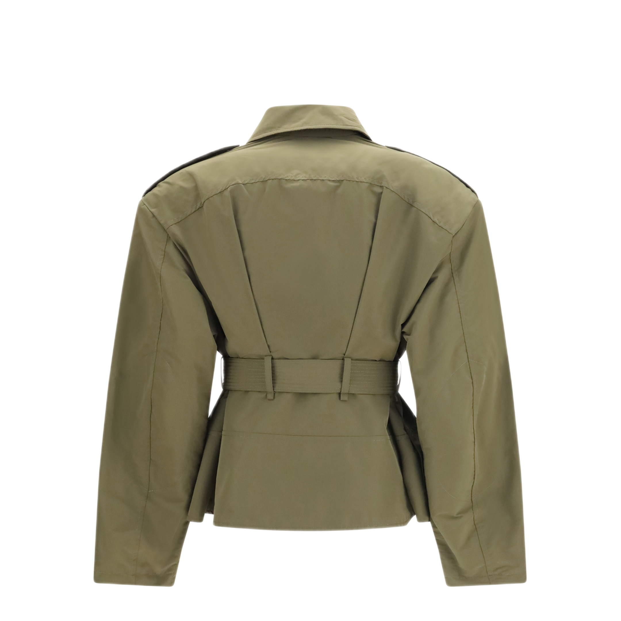 MAYFEYR - Alexander Mcqueen - Cropped Belted High Neck Jacket - 875815QEAHY3093