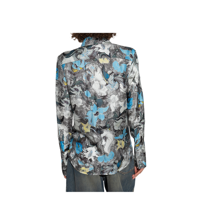 Shirt with Floral Pattern