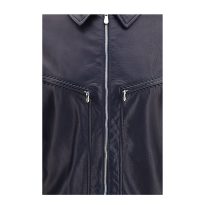MAYFEYR - Brunello Cucinelli - Leather And Knit Jacket - MPMAH2077