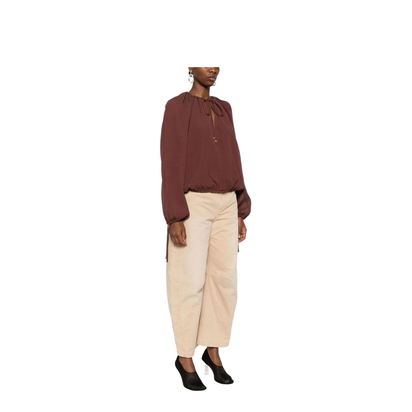 Cotton and Silk Blend Blouse