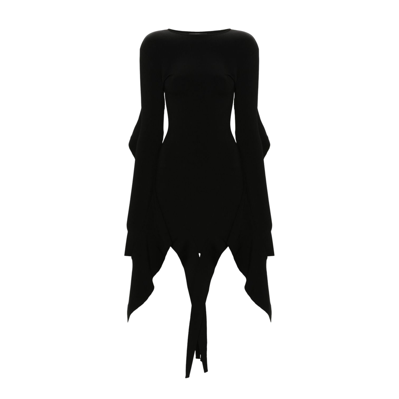 Asymmetric Mini Dress - Black