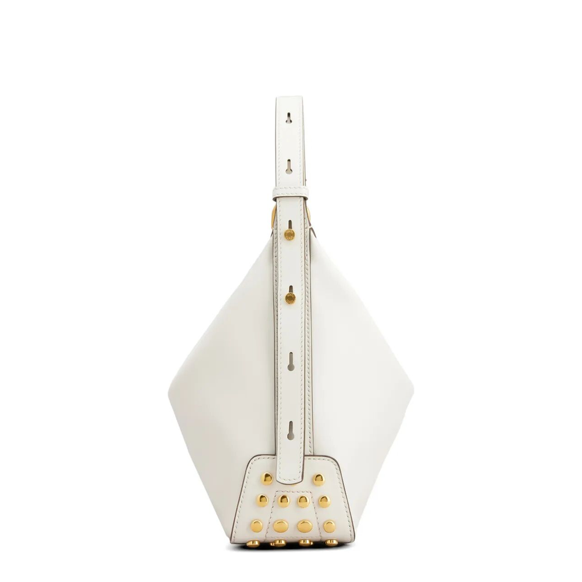 Mini Calf Leather Shoulder Bag - White