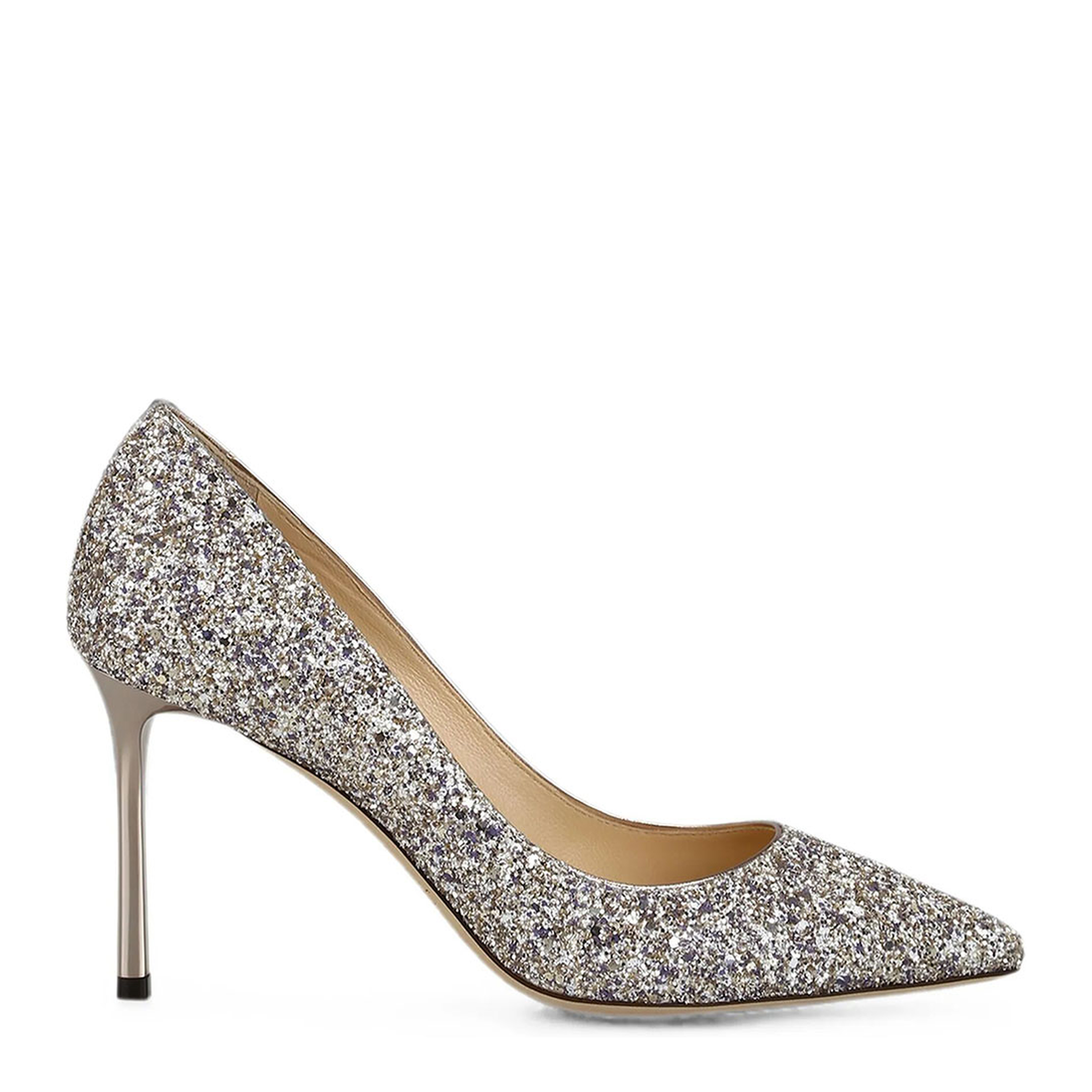 MAYFEYR - Jimmy Choo - Glitter Fabric Pointy Toe Pumps - ROMY85DXB