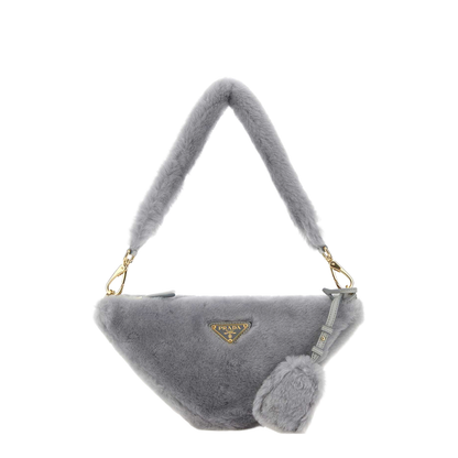 Shearling Triangle Handbag