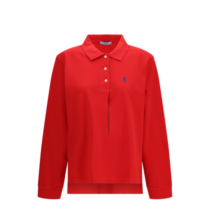MAYFEYR - Prada - Long-Sleeve Cotton Piqué Polo - 39669RSOOO19OV