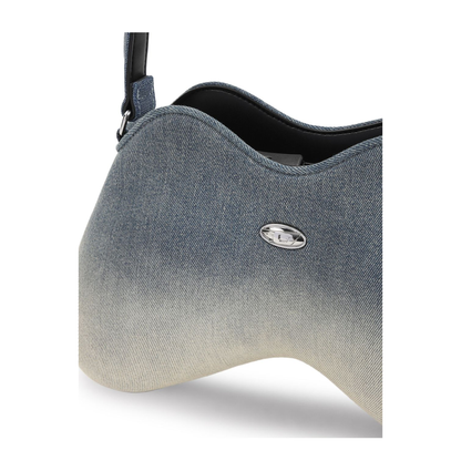 Double-D-Shoulder Bag in Solarised Denim