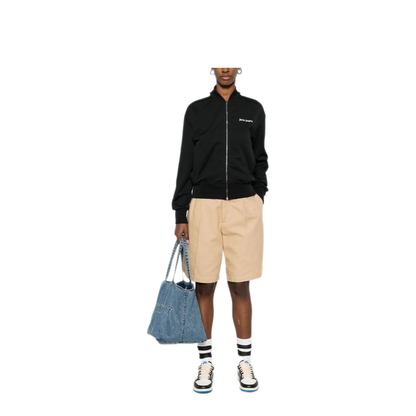 MAYFEYR - Palm Angels - Classic Logo Track Bomber Jacket Black Off - PWBD050C99FAB0021003