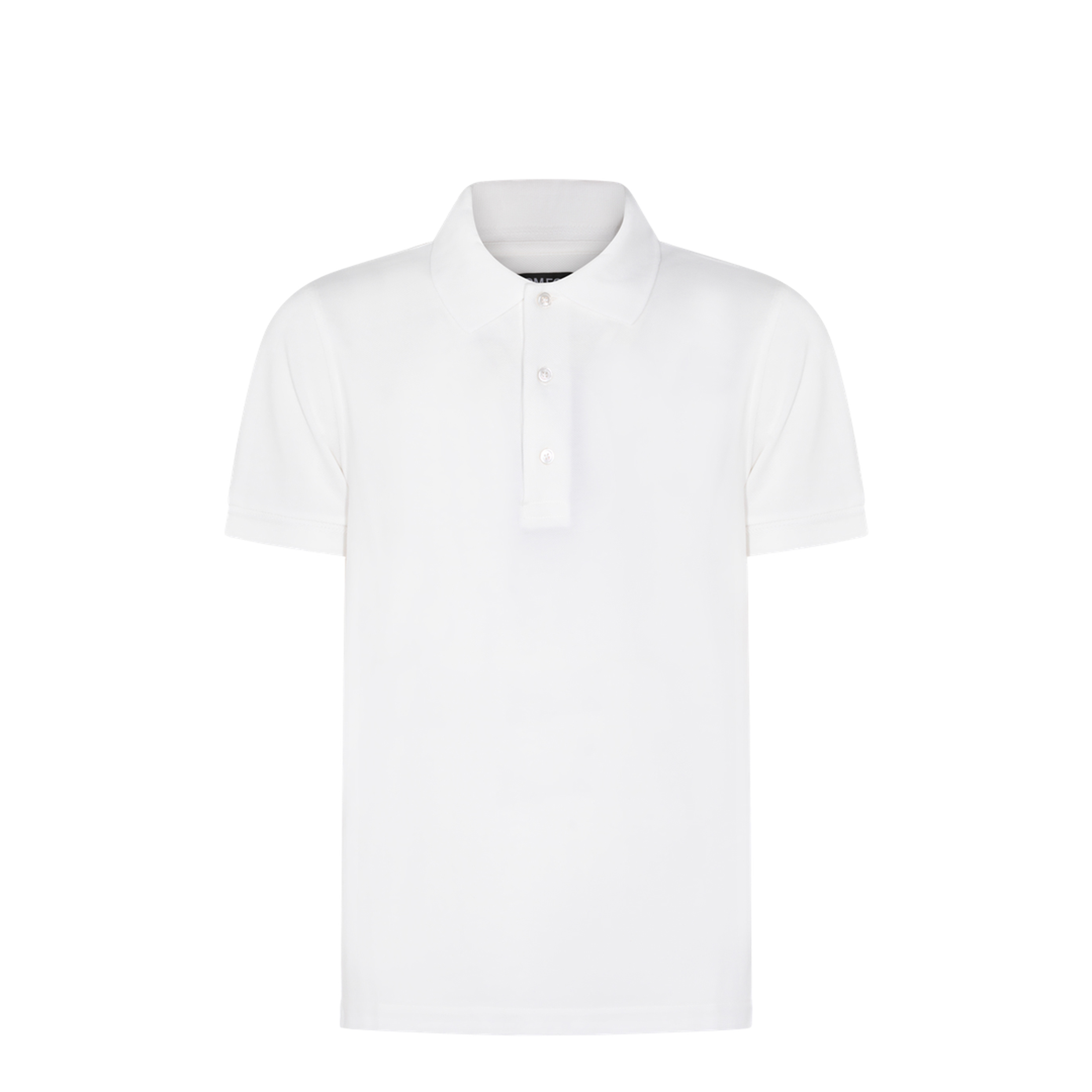 Lyocell Pique Polo Shirt In White