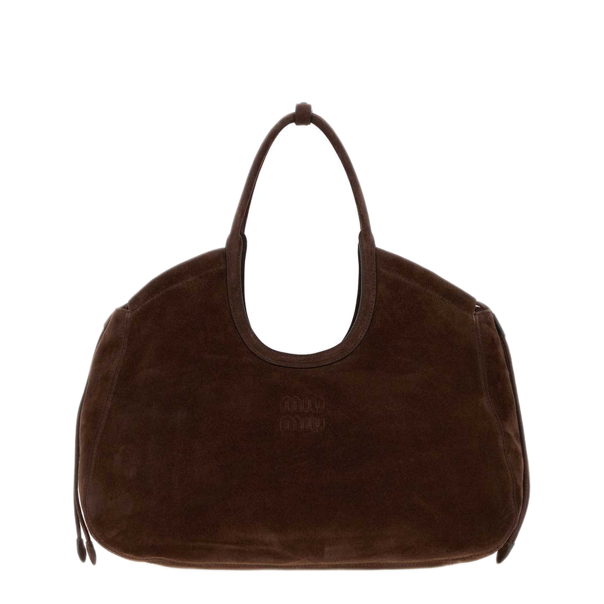 MAYFEYR - Miu Miu - Dark Brown Suede Ivy Shopping Bag - 5BG3422CSSF0003