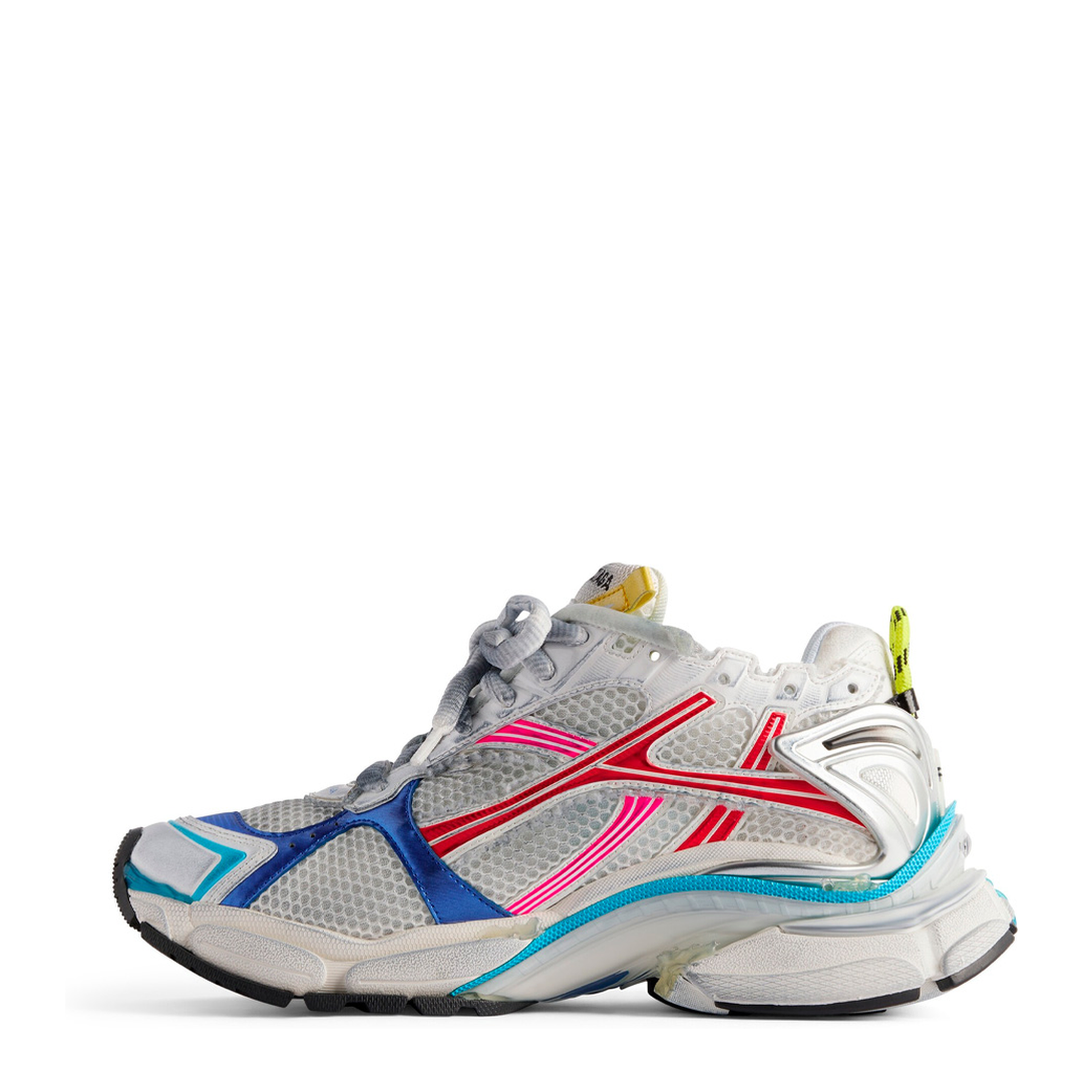 MAYFEYR - Balenciaga - Mesh And Nylon Multicolor Worn-Out Effect Runner Sneakers - 772767W3RBW