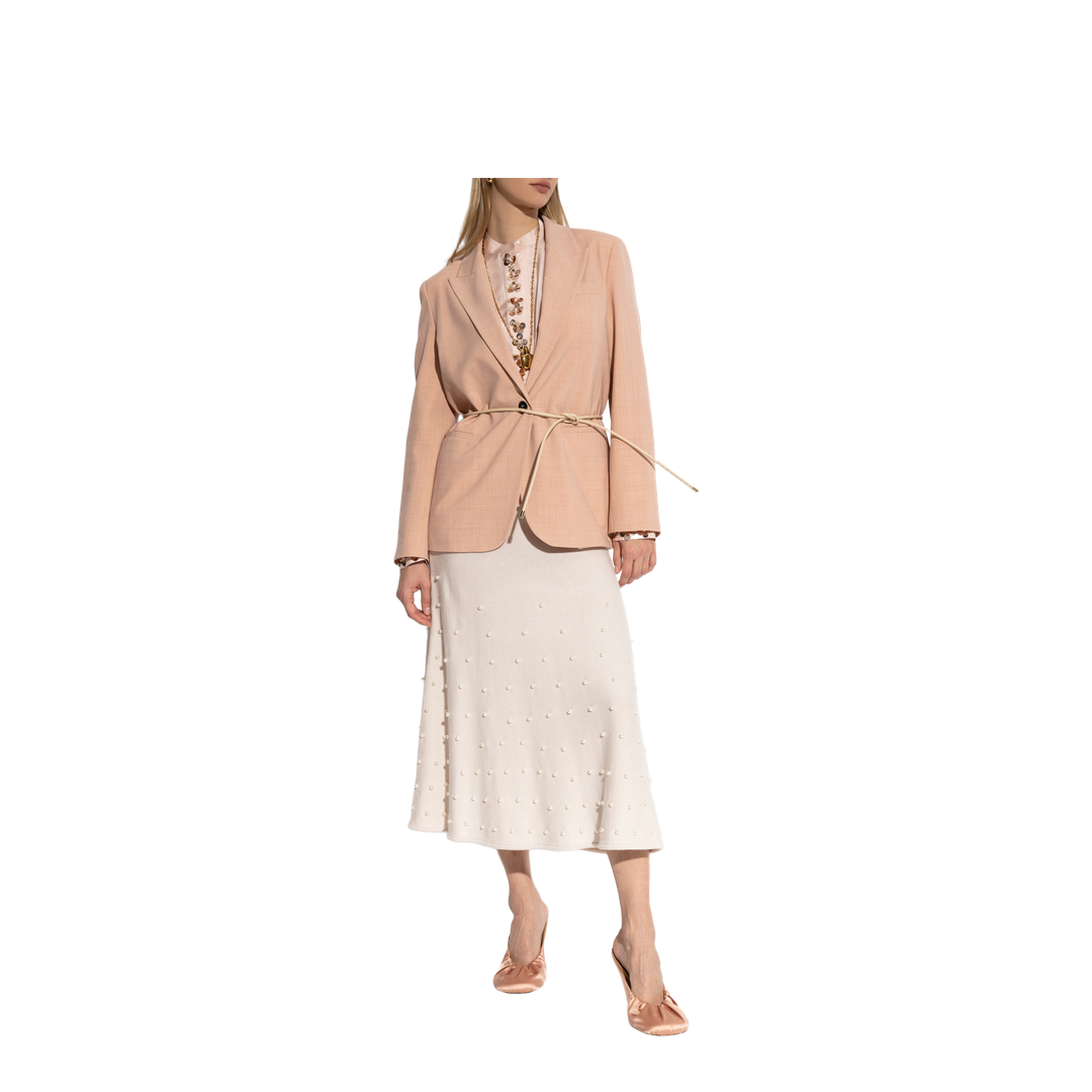 Wool Skirt with Appliques