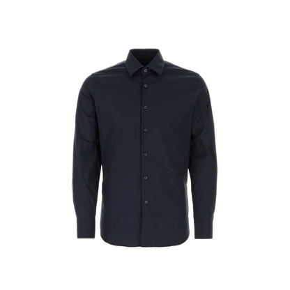 MAYFEYR - Prada - Blue Stretch Poplin Shirt - UCM608SOOO10HTF0008