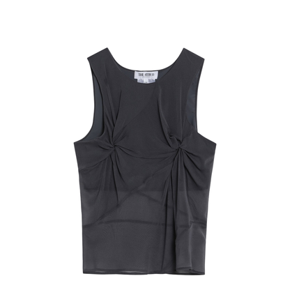 MAYFEYR - The Attico - Gray Silk Tank Top - 250WCI00014SSS017A084