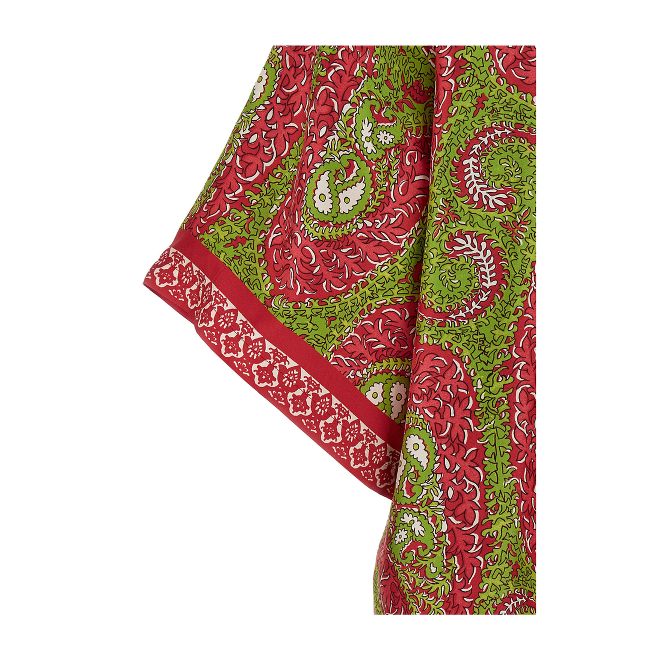 Silk Twill Kesa with Paisley Foliage Motif
