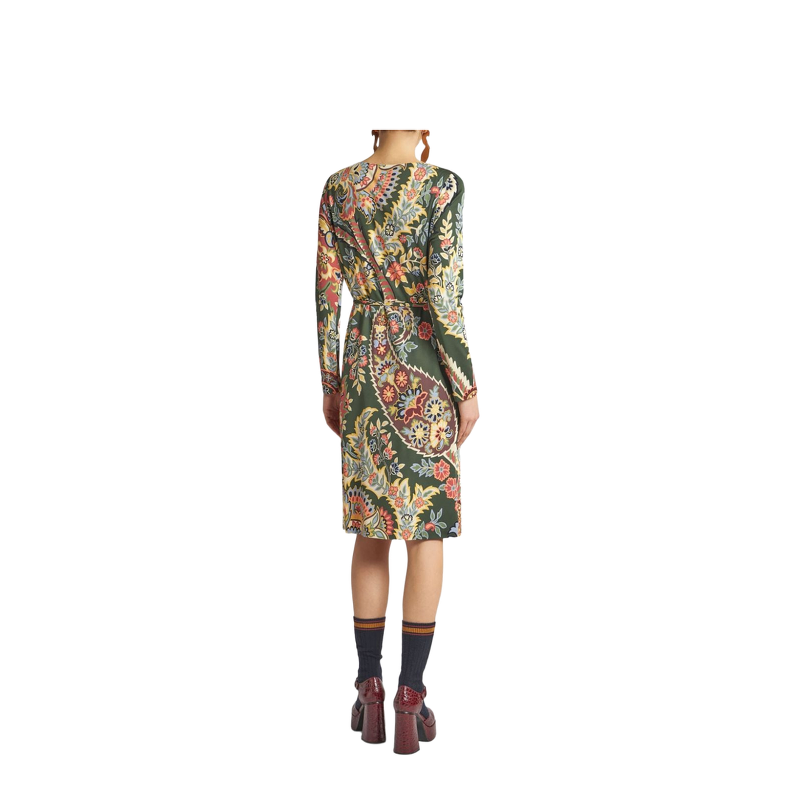 Abstract Pattern Midi Dress