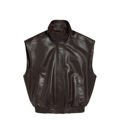 MAYFEYR - Balenciaga - Sleeveless Blouson In Shiny Soft Lambskin - A002FVTUS30