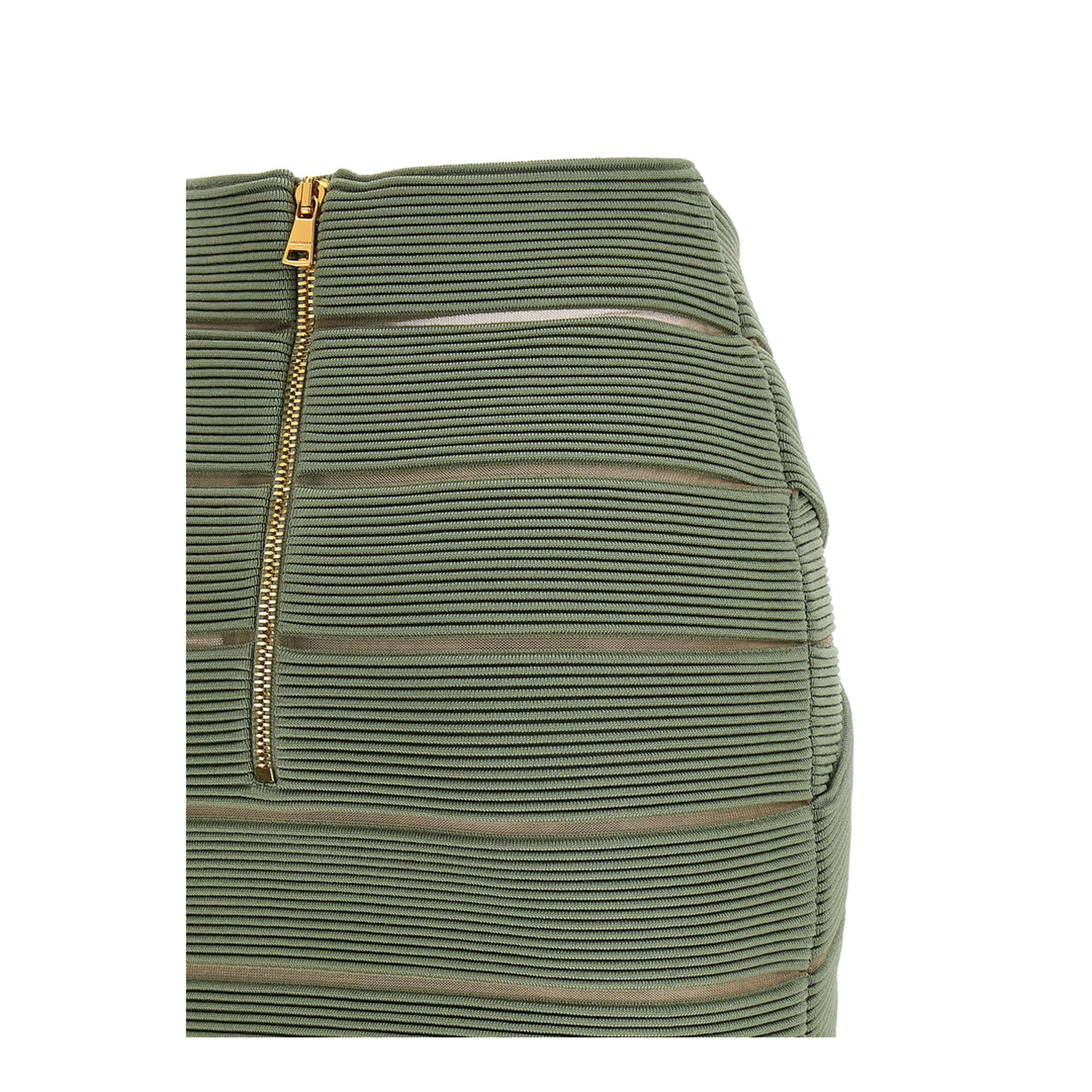 V-Shaped Waist Skirt Green