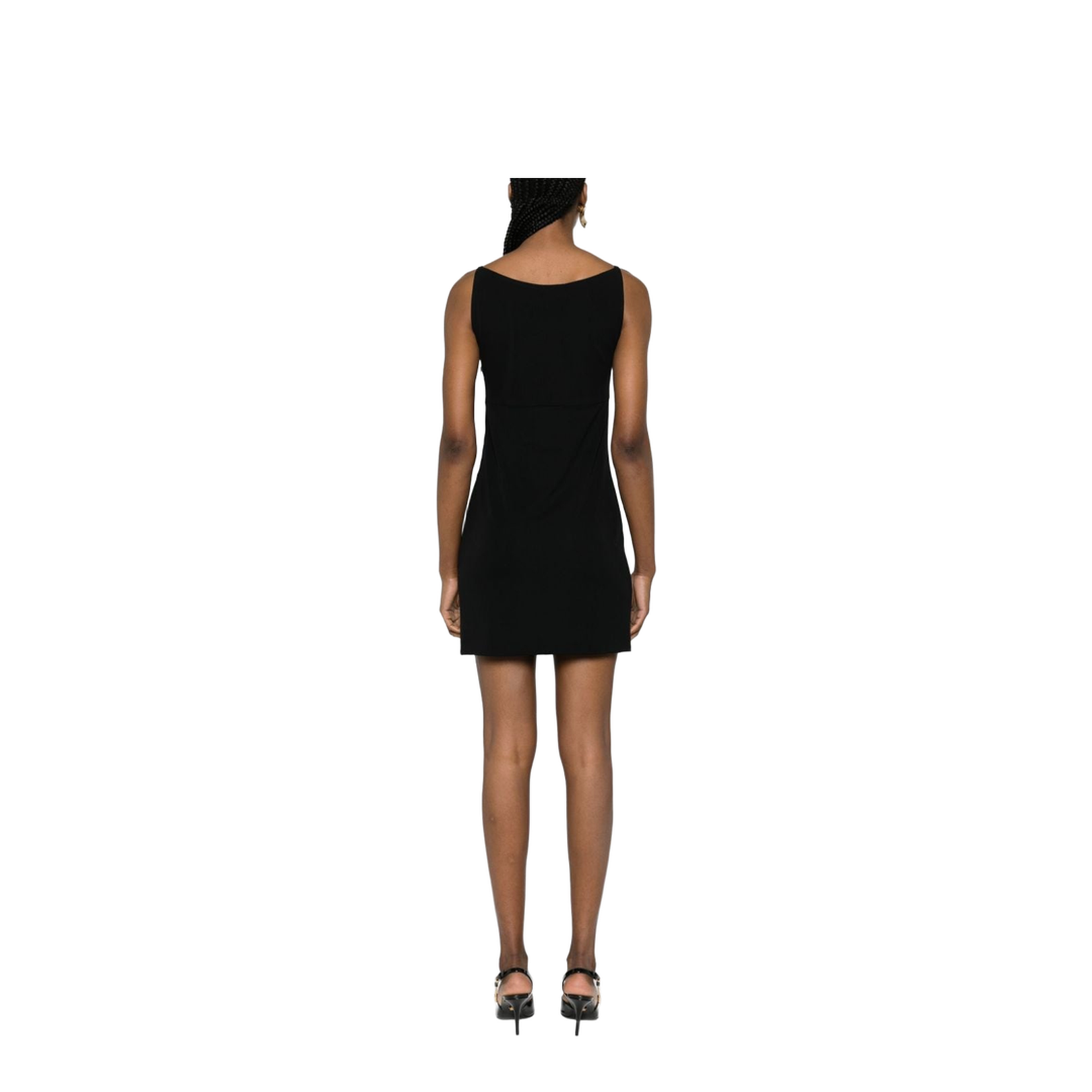 Medusa 95 La Greca Mini Dress In Black