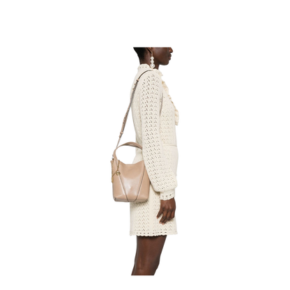 Small Spin Tote Bag in Grained Leather
