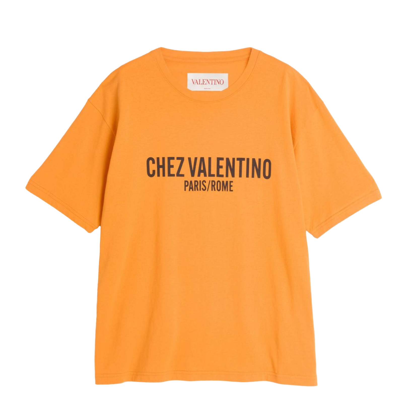 Carrot Orange Cotton T-shirt