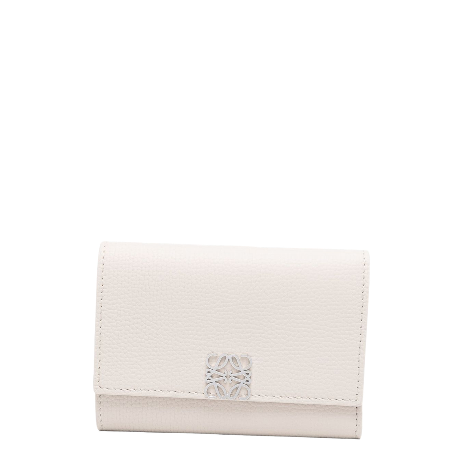 Anagram Small Vertical Wallet in Pebble Grained Calfskin