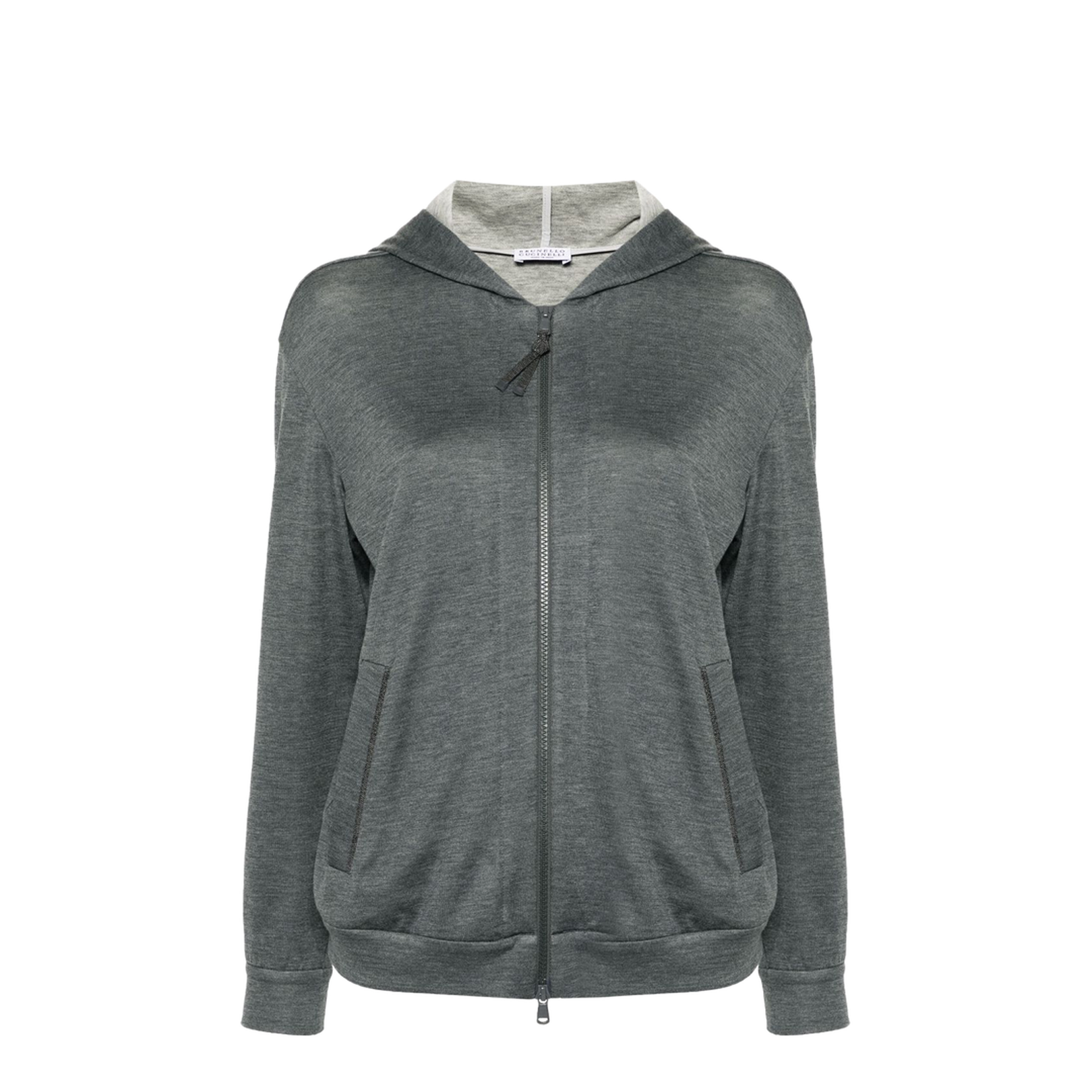 Cotton and Silk Blend Hoodie